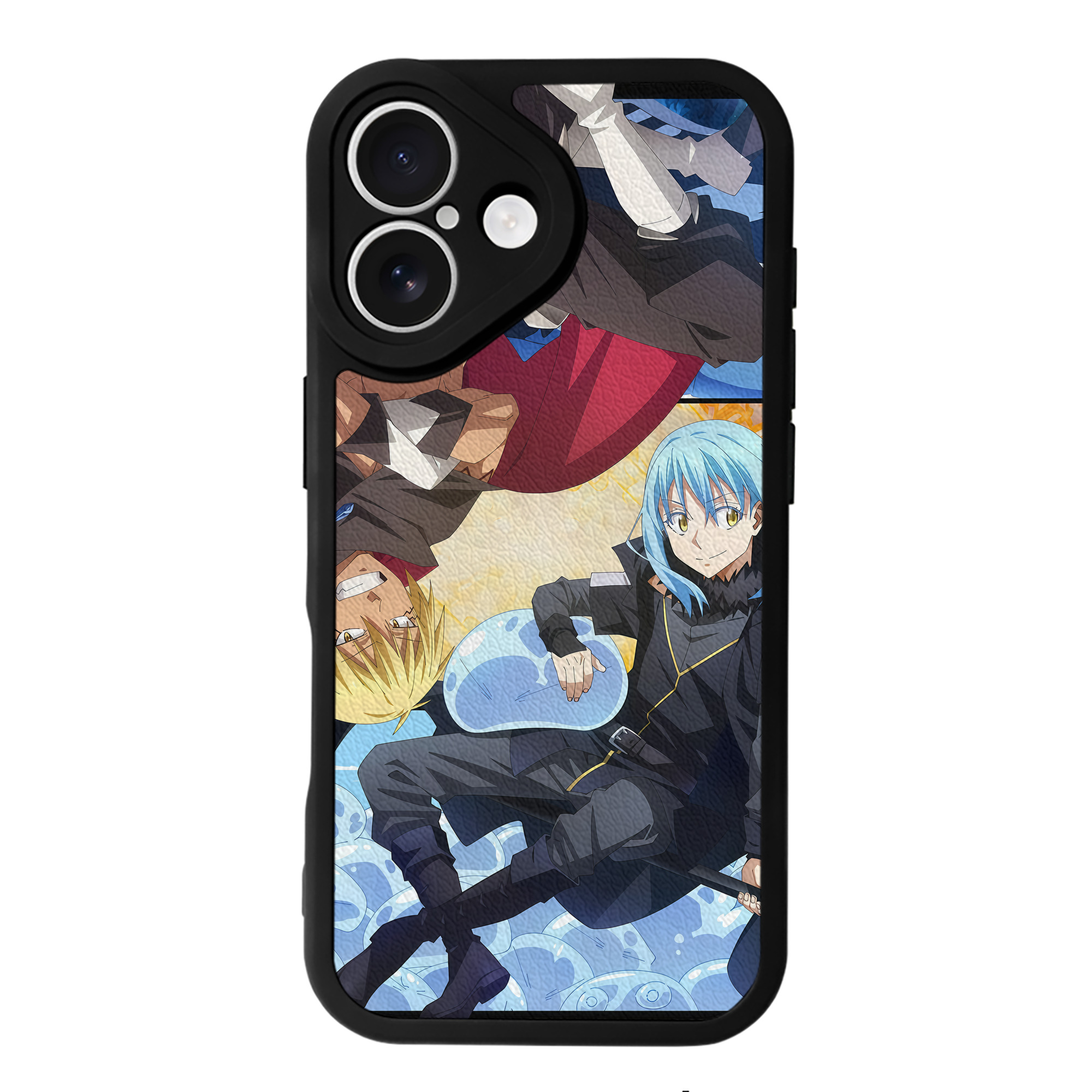 （画像用） 転スラ Regarding Reincarnated to Slime 【iPhone 16シリーズ対応】シリコンスマホケース（レザー調） 材質：シリコン